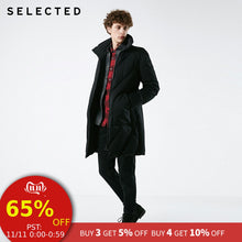 Load image into Gallery viewer, SELECTED Winter Men's Down Jacket New Male Duck Down Vertical Collar Coat Warm Mid-long Down Clothes Suit S | 418412572