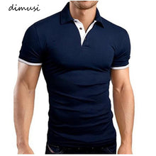 Load image into Gallery viewer, DIMUSI Men Tops Shirts Summer Fashion Men Short Sleeve Slim Polos Shirts MaleTops Tees Para Hombre Brand Clothing 5XL,YA910